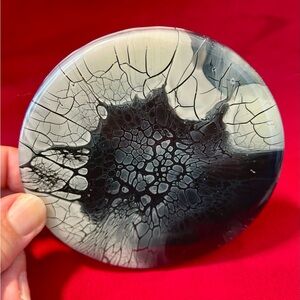 Artisan Black & Gray Coasters - Set of 4